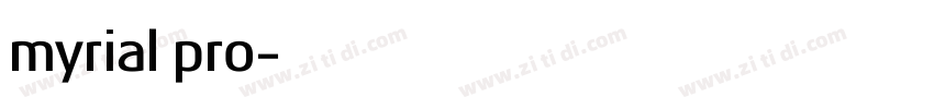 myrial pro字体转换